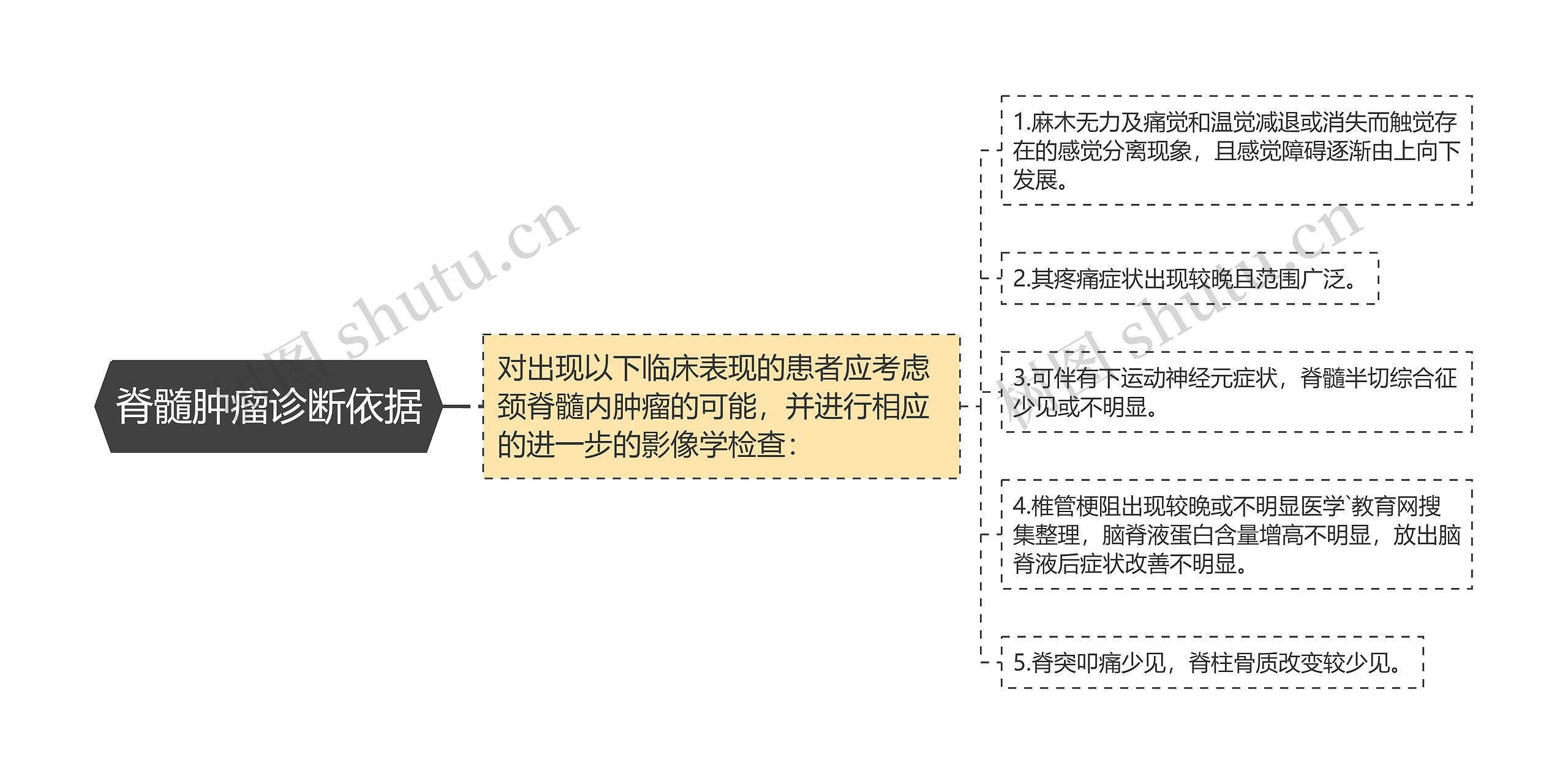 脊髓肿瘤诊断依据