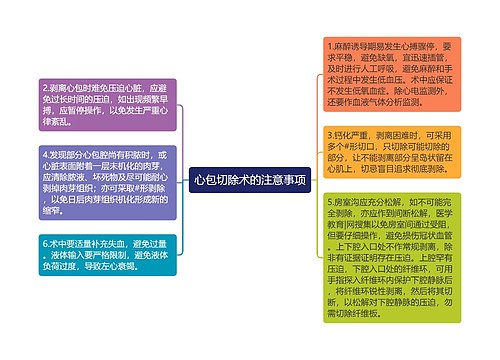 心包切除术的注意事项