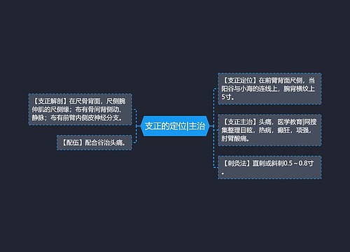 支正的定位|主治