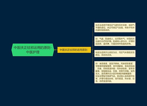 中医扶正祛邪运用的原则-中医护理