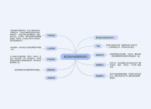 常见的内脏损伤部位