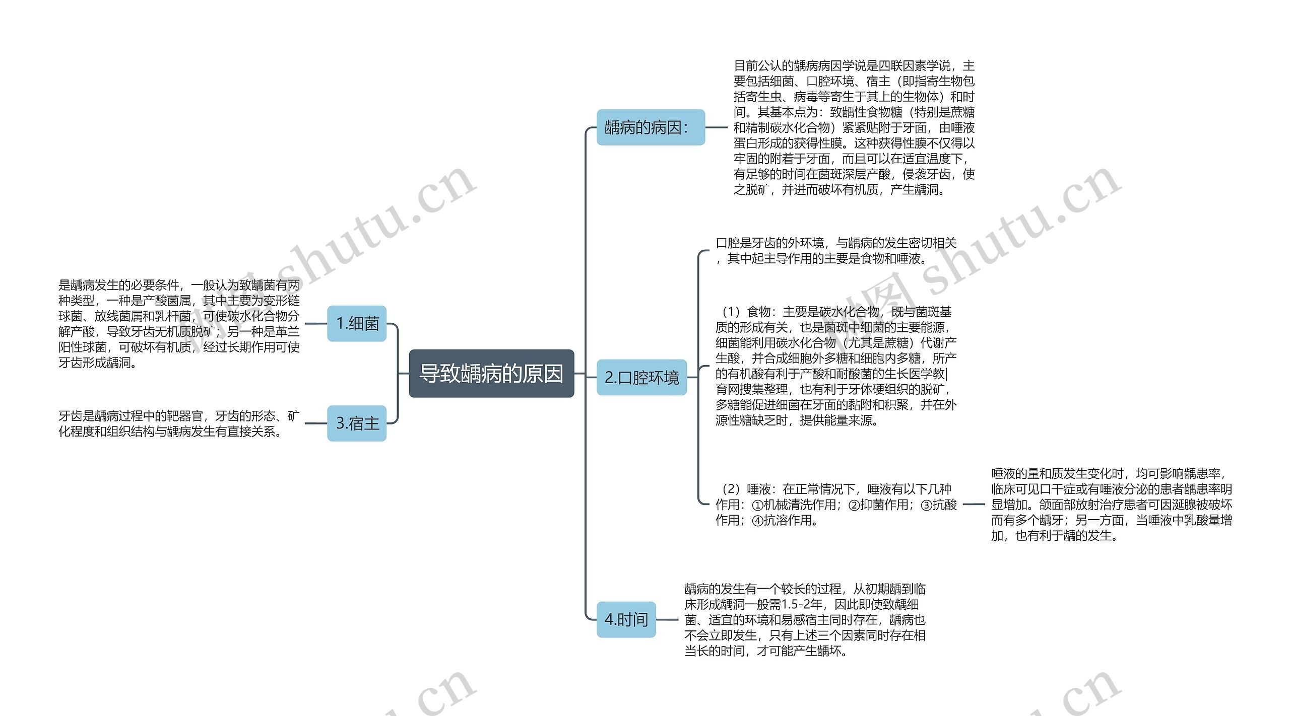 导致龋病的原因