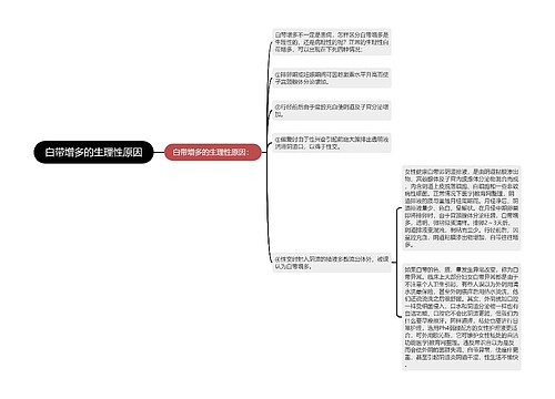 白带增多的生理性原因