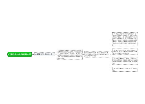 心室静止的发病机制介绍