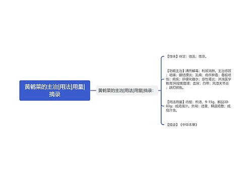 黄鹌菜的主治|用法|用量|摘录