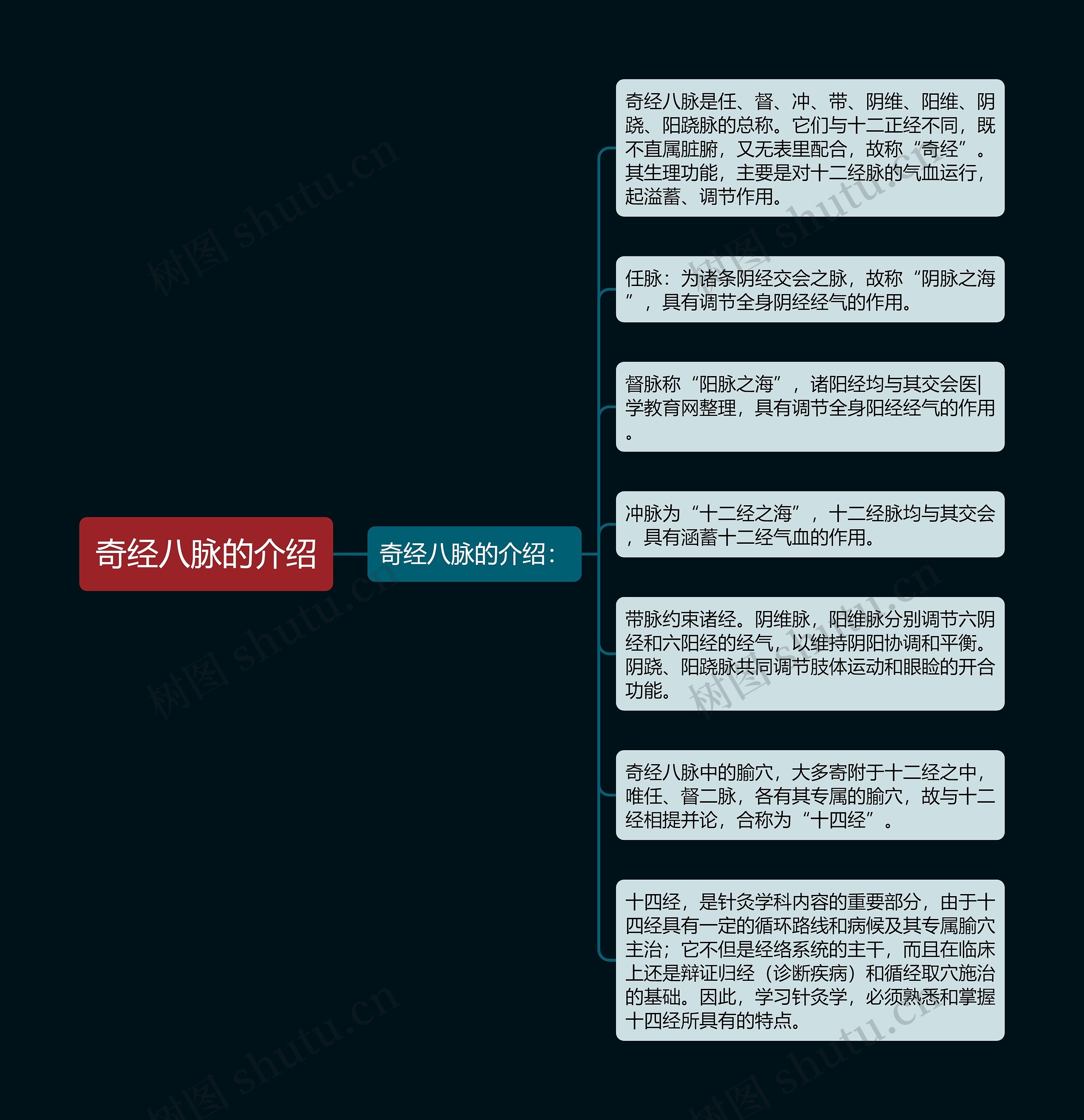 奇经八脉的介绍 奇经八脉的介绍