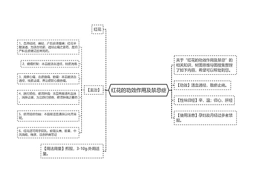 红花的功效作用及禁忌症