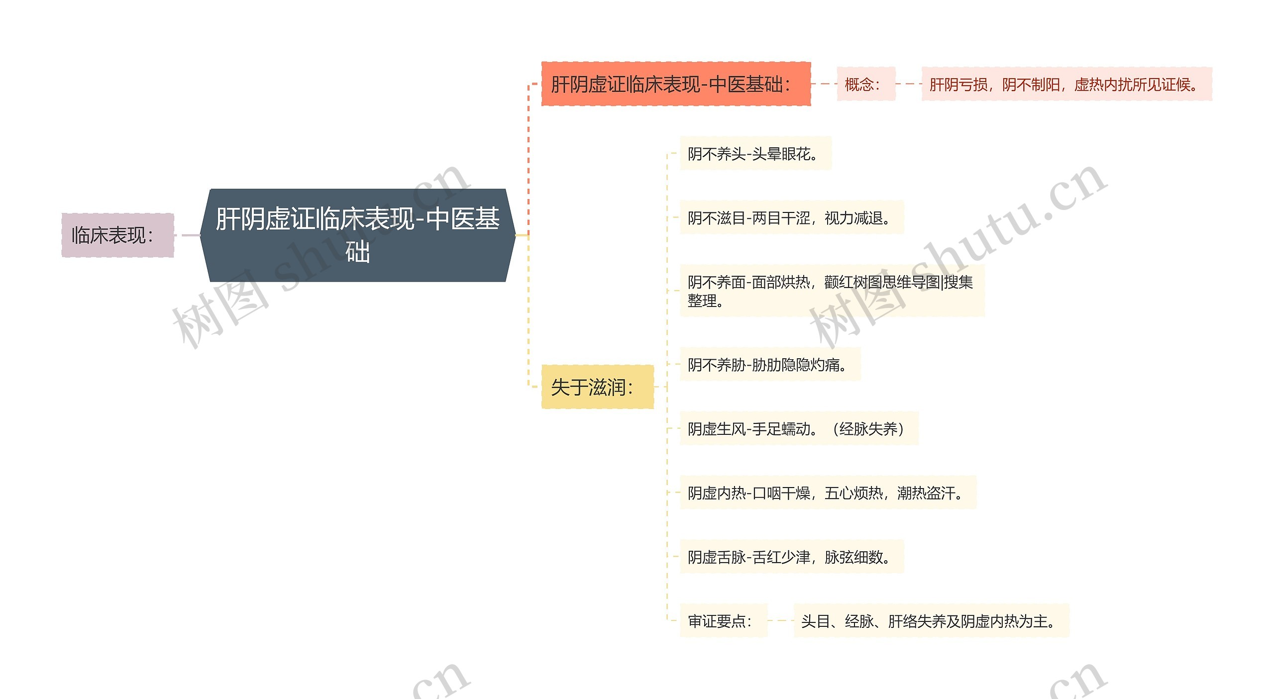 肝阴虚证临床表现-中医基础