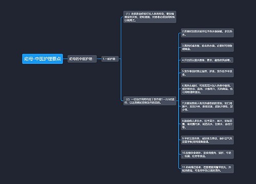 疟母-中医护理要点