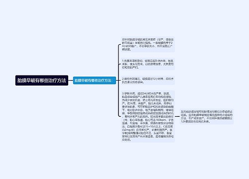 胎膜早破有哪些治疗方法