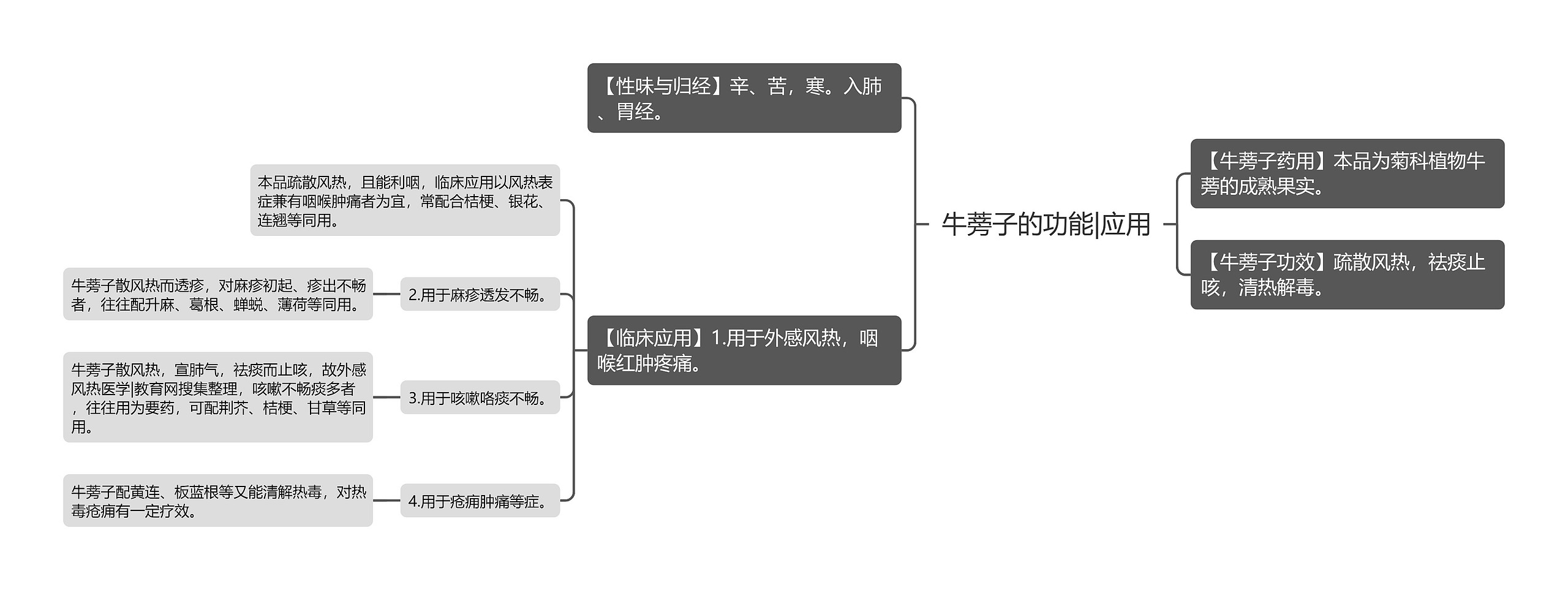 牛蒡子的功能|应用 牛蒡子的功能|应用