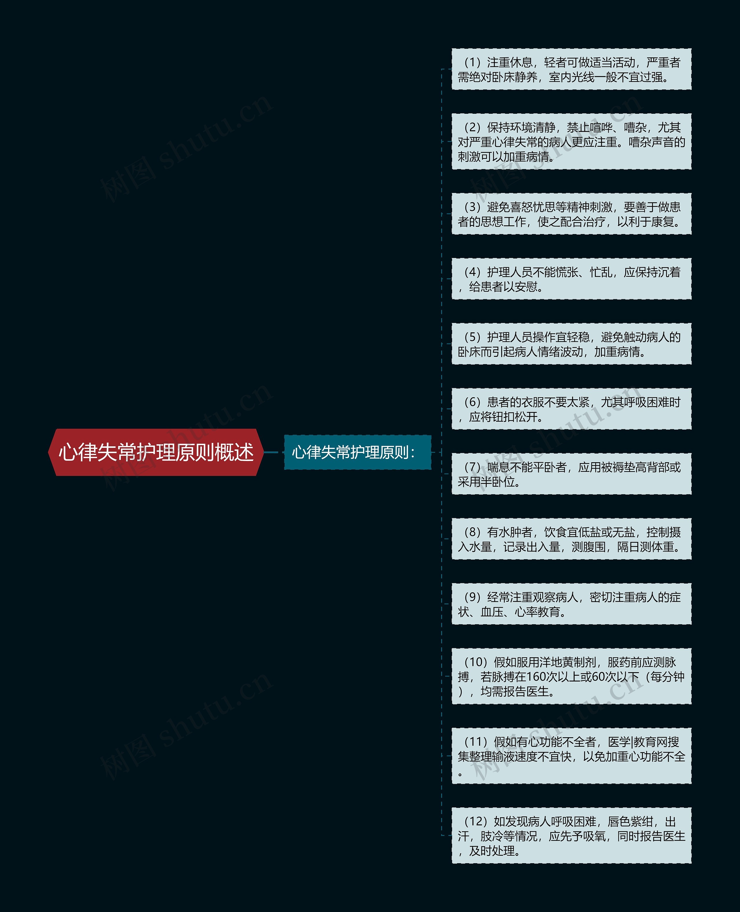 心律失常护理原则概述