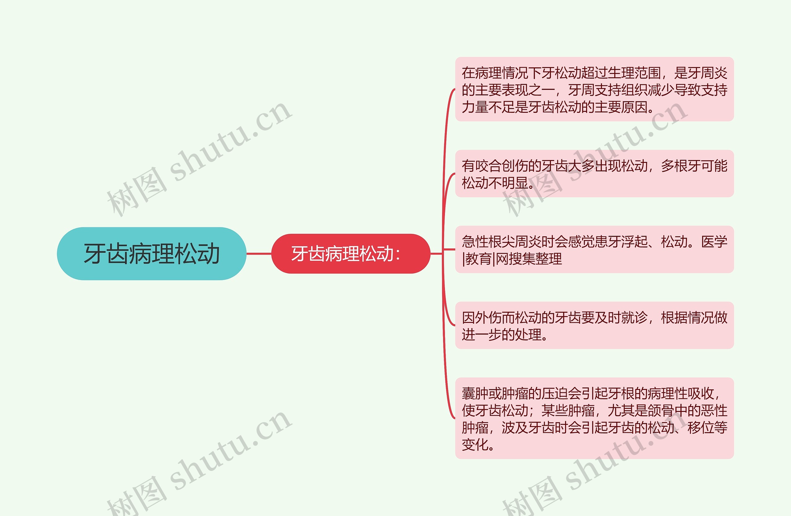 牙齿病理松动