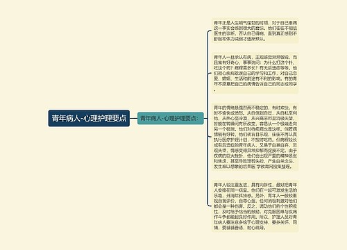 青年病人-心理护理要点