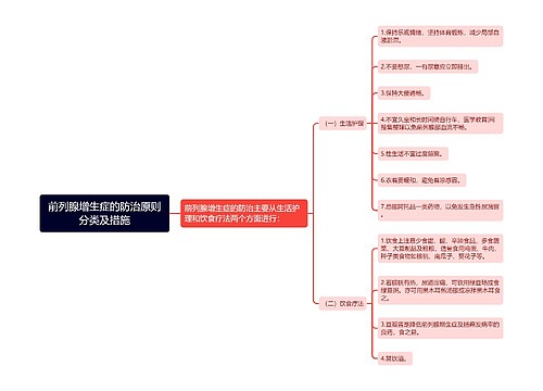 前列腺增生症的防治原则分类及措施