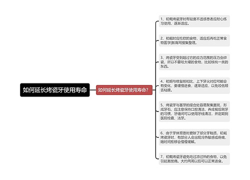 如何延长烤瓷牙使用寿命