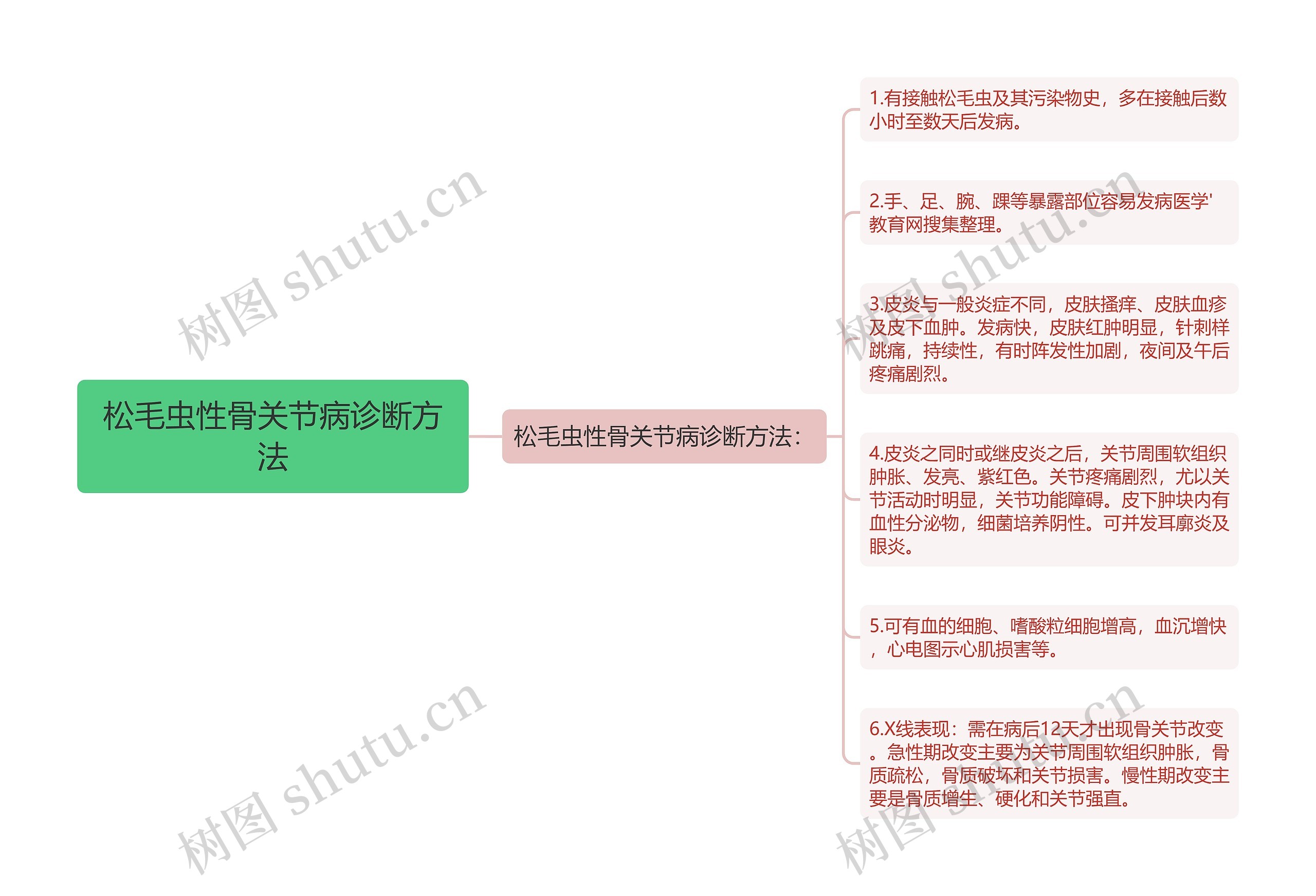 松毛虫性骨关节病诊断方法