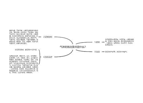 气淋的施治要点是什么？