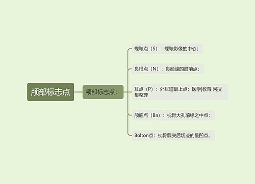 颅部标志点