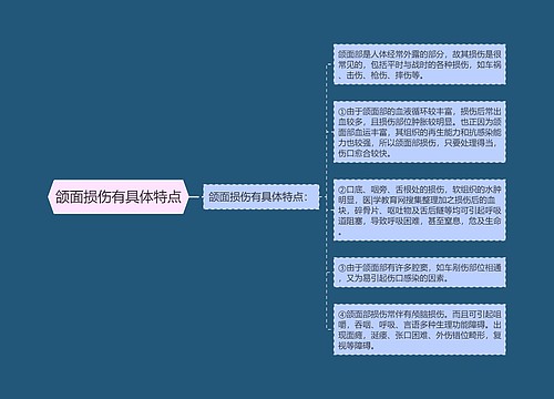 颌面损伤有具体特点