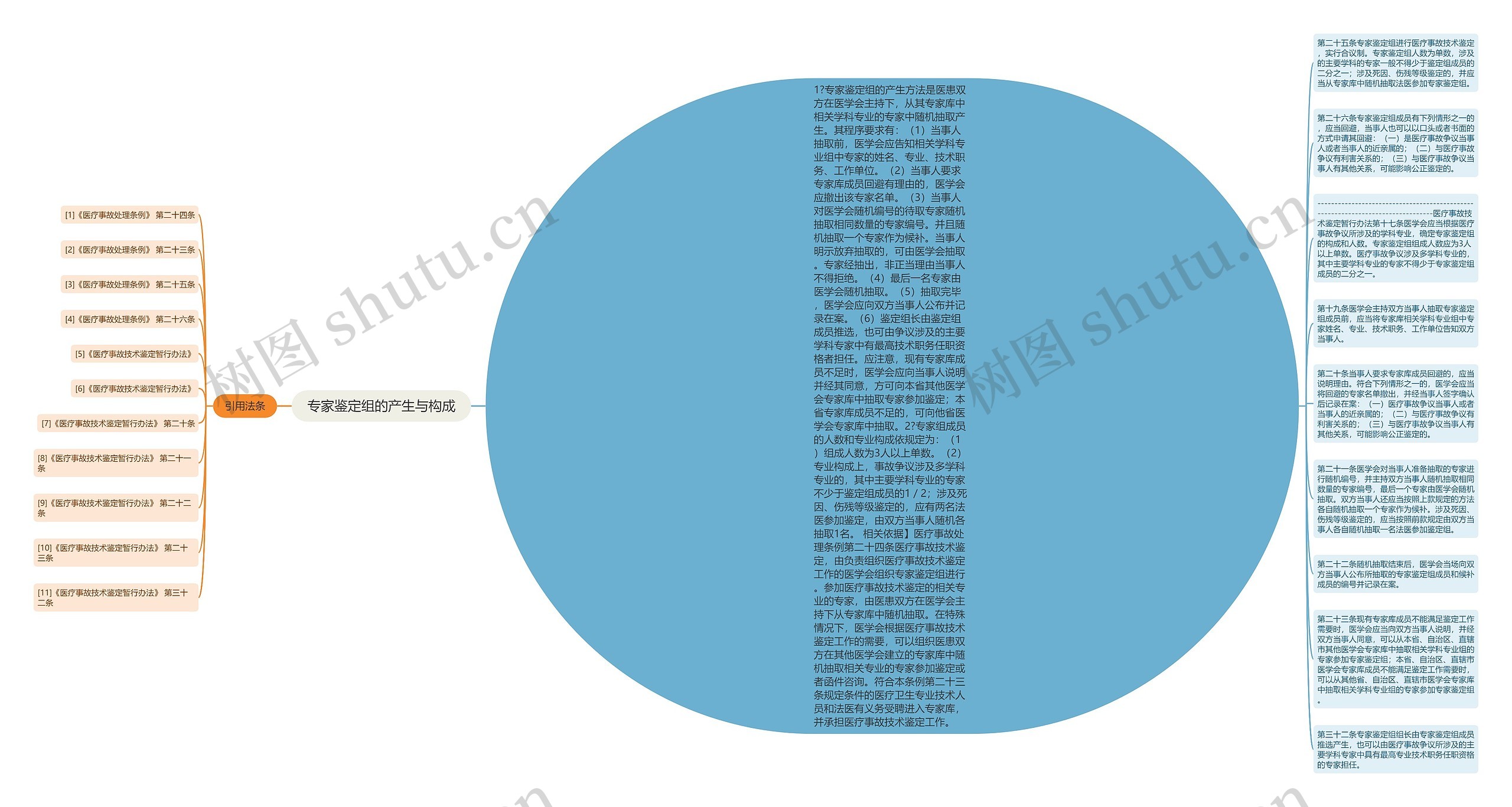 专家鉴定组的产生与构成思维导图