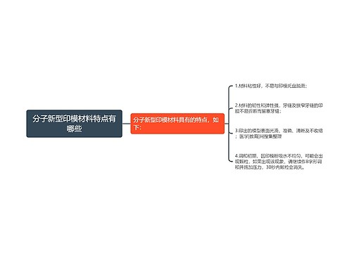 分子新型印模材料特点有哪些