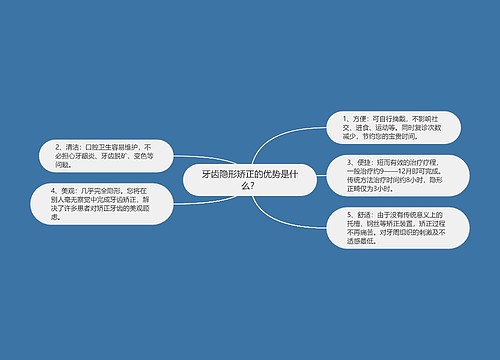 牙齿隐形矫正的优势是什么？