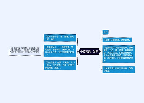 中药词典：冰片