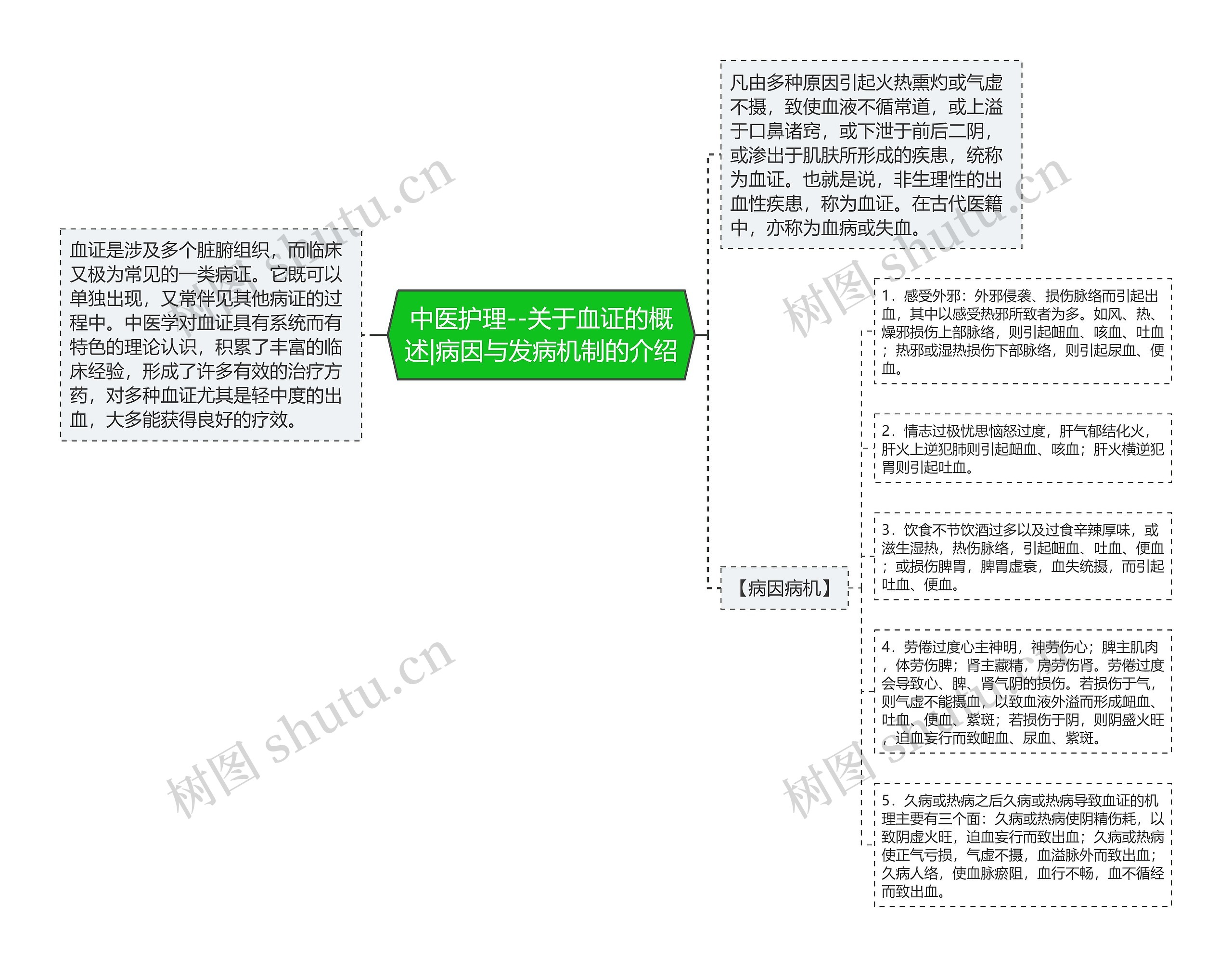 中医护理--关于血证的概述|病因与发病机制的介绍