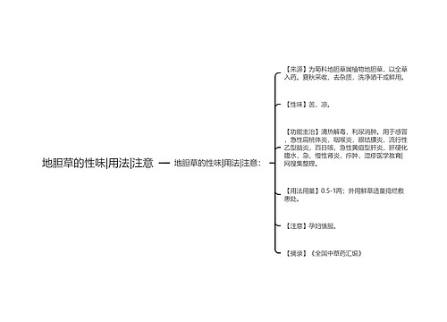 地胆草的性味|用法|注意