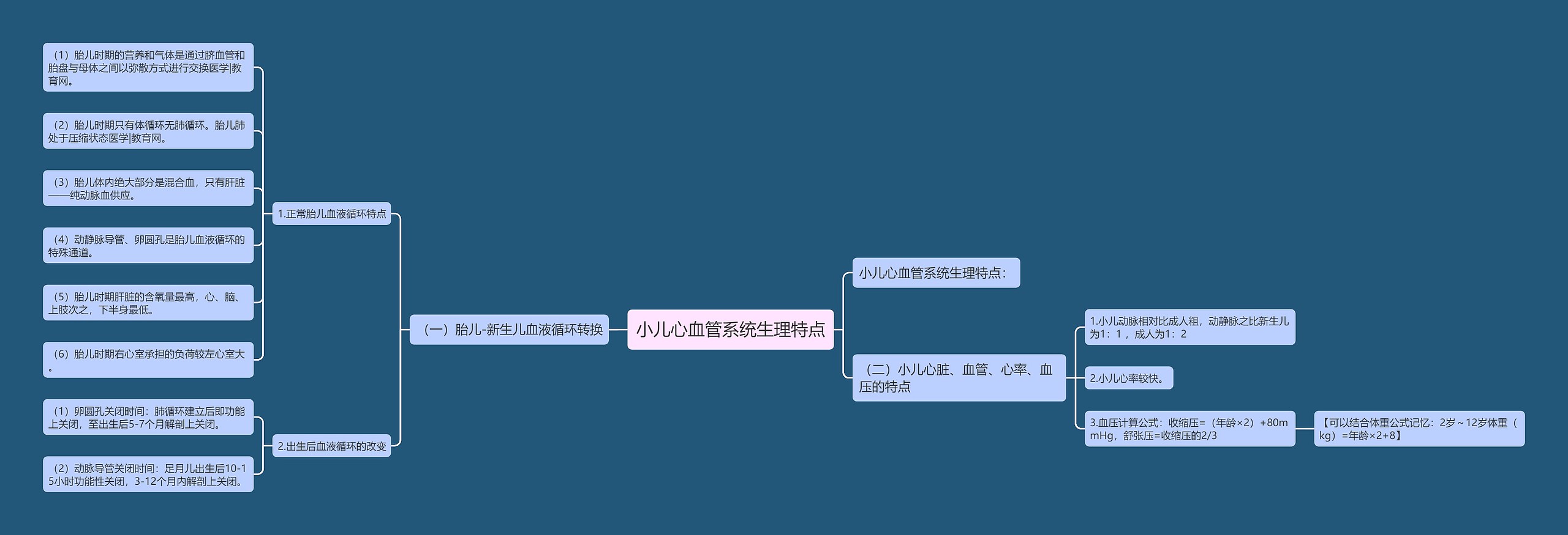 小儿心血管系统生理特点 小儿心血管系统生理特点