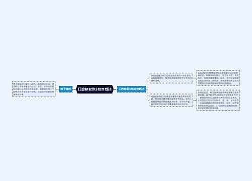 口腔修复X线检查概述