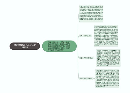 3种刷牙错误 其实你在糟蹋牙齿