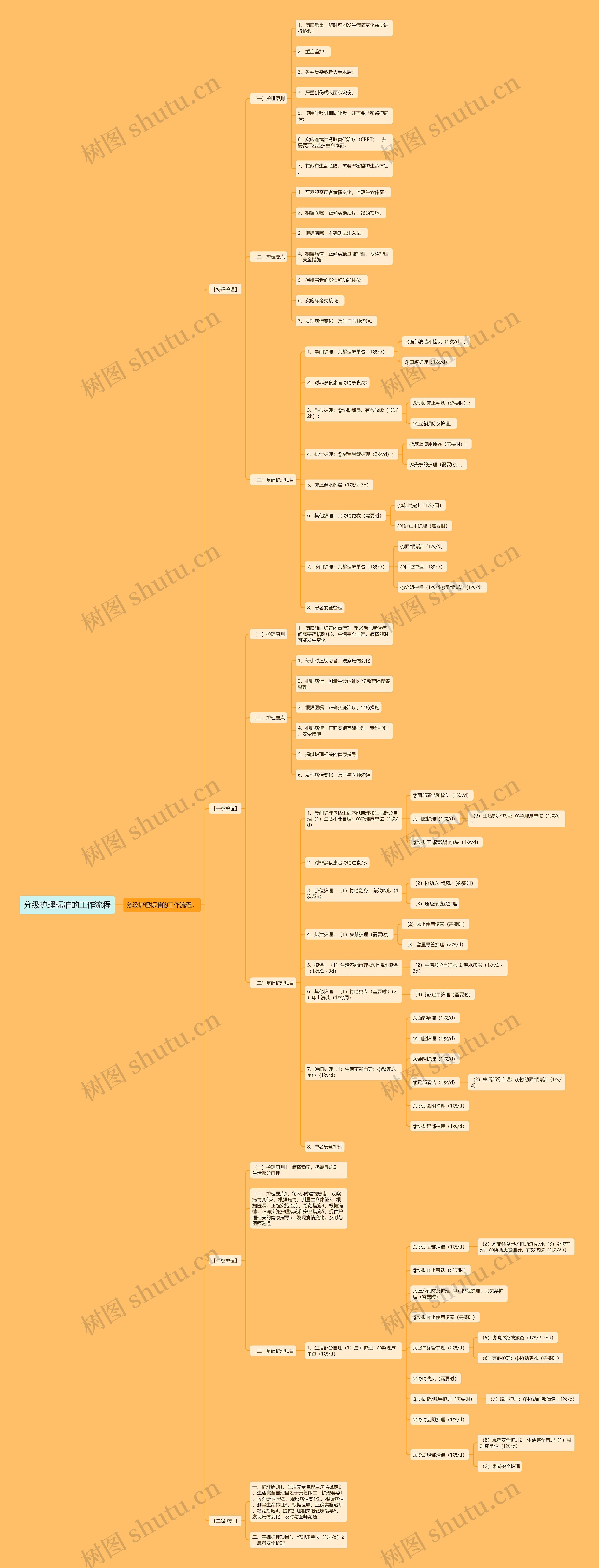 分级护理标准的工作流程