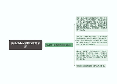 婴儿性手足搐搦症临床表现