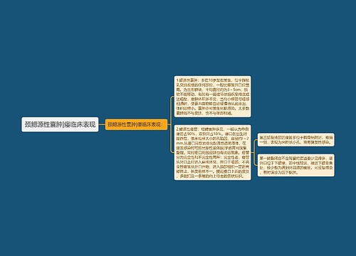 颈鳃源性囊肿|瘘临床表现