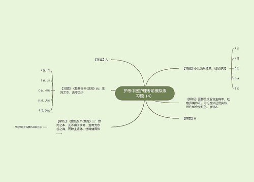 护考中医护理考前模拟练习题（4）