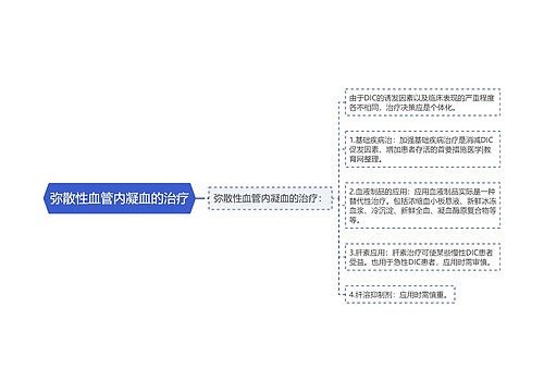 弥散性血管内凝血的治疗