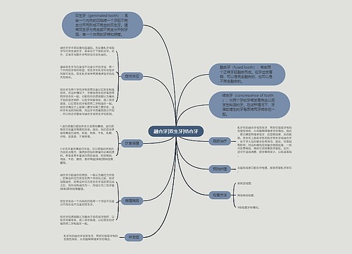 融合牙|双生牙|结合牙