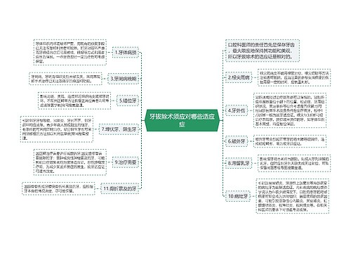 牙拔除术须应对哪些适应症