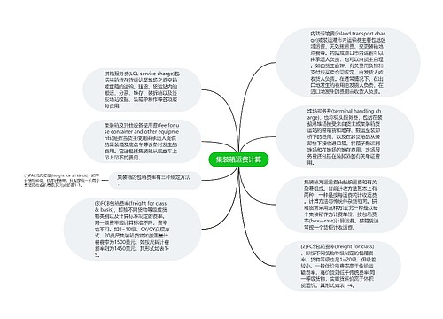 集装箱运费计算