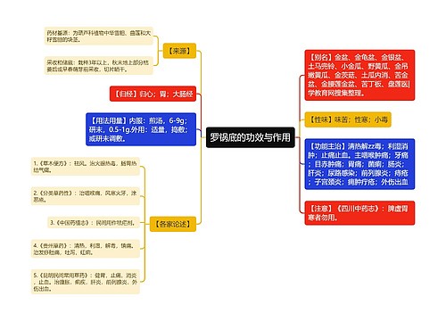 罗锅底的功效与作用