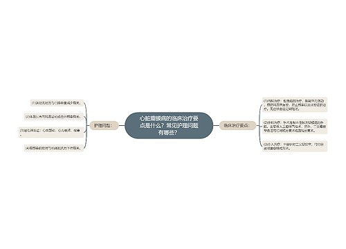 心脏瓣膜病的临床治疗要点是什么？常见护理问题有哪些？