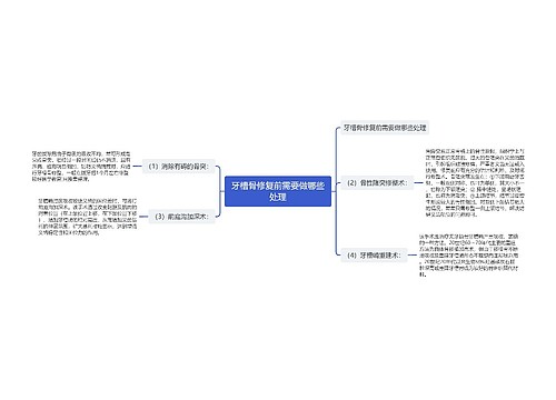 牙槽骨修复前需要做哪些处理