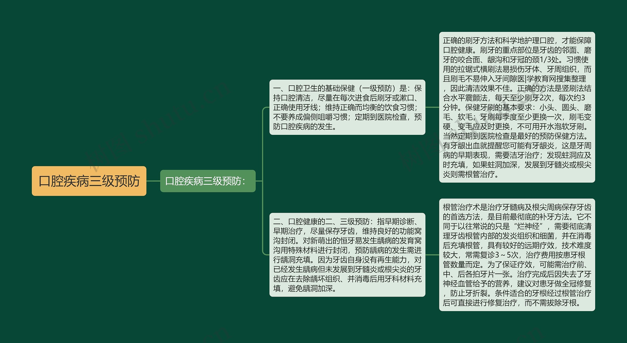 口腔疾病三级预防