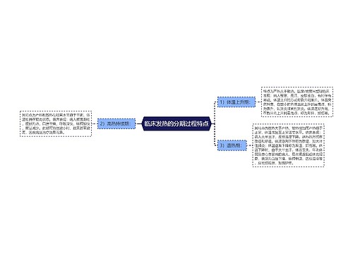 临床发热的分期过程特点