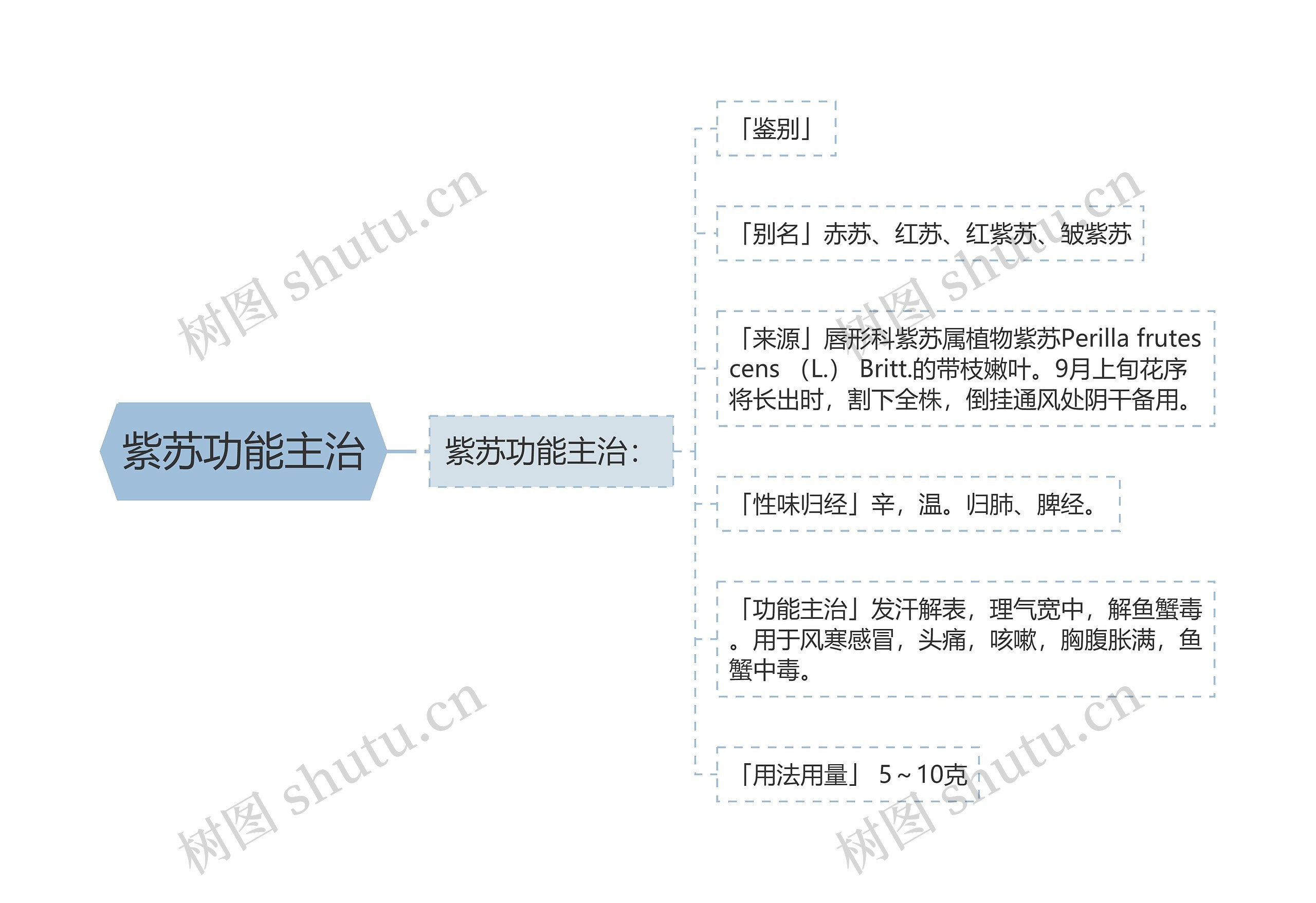 紫苏功能主治