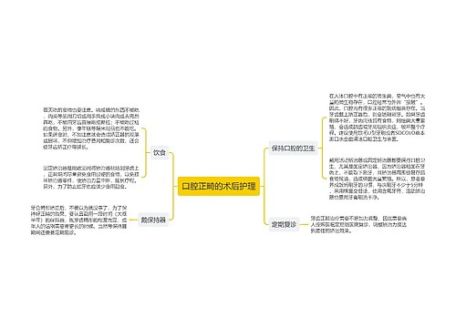 口腔正畸的术后护理