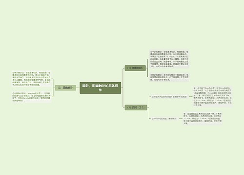 脾脏、胆囊触诊的具体操作