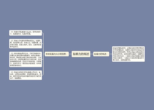 黏着力的概述